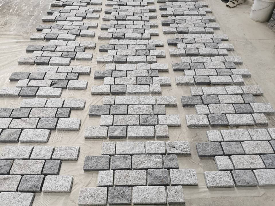 Granite Tumbled Cobbles with Mat